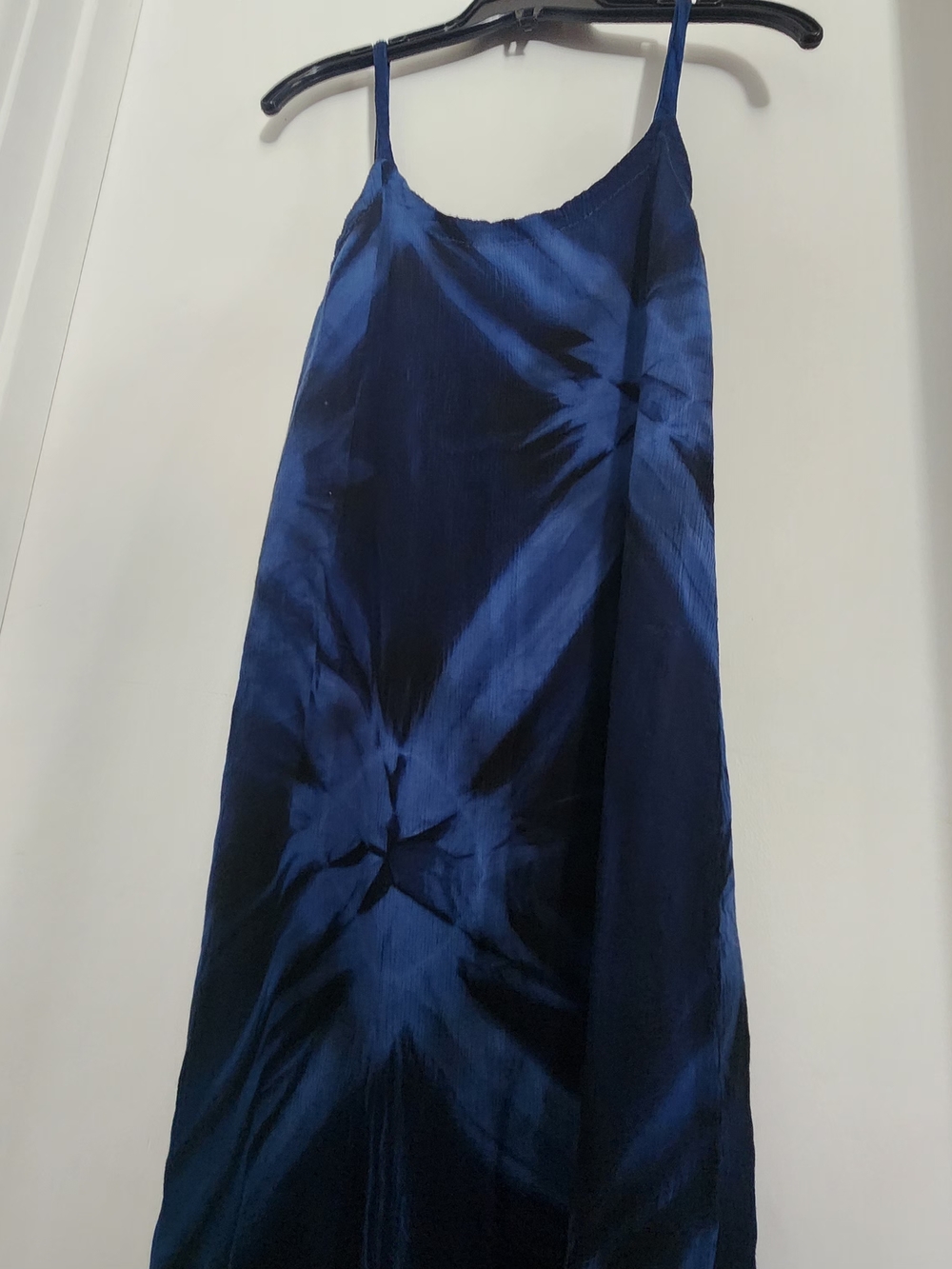 Women’s Navy Blue Tie-Dye Maxi Dress - Unbranded